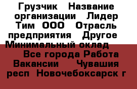 Грузчик › Название организации ­ Лидер Тим, ООО › Отрасль предприятия ­ Другое › Минимальный оклад ­ 7 000 - Все города Работа » Вакансии   . Чувашия респ.,Новочебоксарск г.